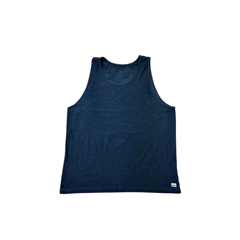 Vuori Mens Strato Tech Tank Charcoal Heather V173 XL Gym Training Shirt
